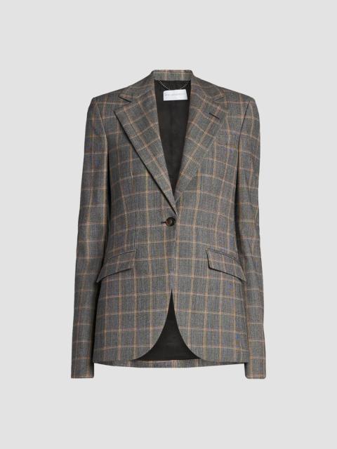 Stella McCartney Women's Slim Checked Blazer - Grey Melange