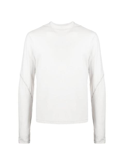 POST ARCHIVE FACTION (PAF) bias-cut long-sleeve top