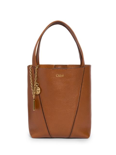 Chloé Women's Small Spin Leather Tote Bag - Clay Brown