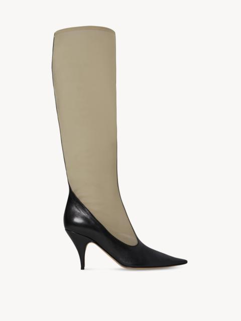 The Row Mesh Boot in Nylon and Leather