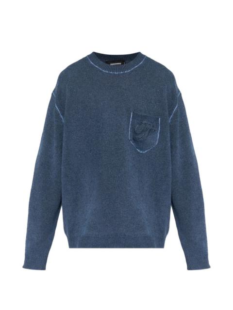 DSQUARED2 logo-embroidered sweater