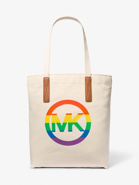 MICHAEL KORS PRIDE Rainbow Logo Cotton Tote Bag