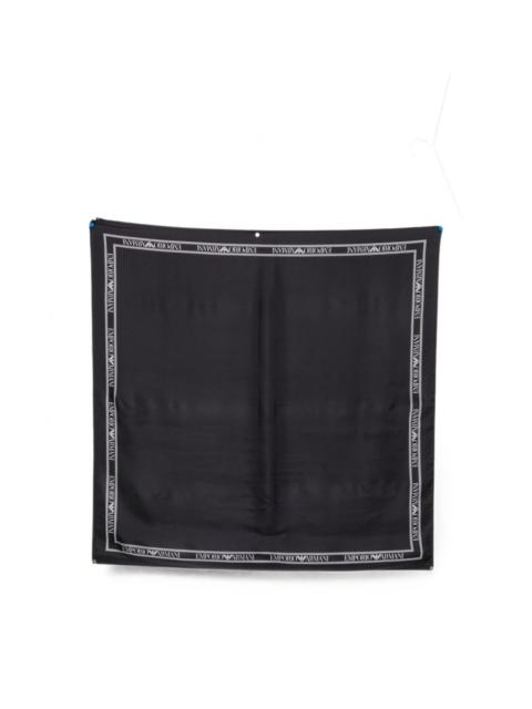 EMPORIO ARMANI Printed silk foulard