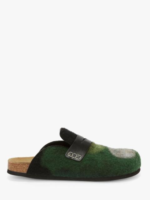 JW Anderson MEN’S NORTHERN LIGHT FELT LOAFER MULES