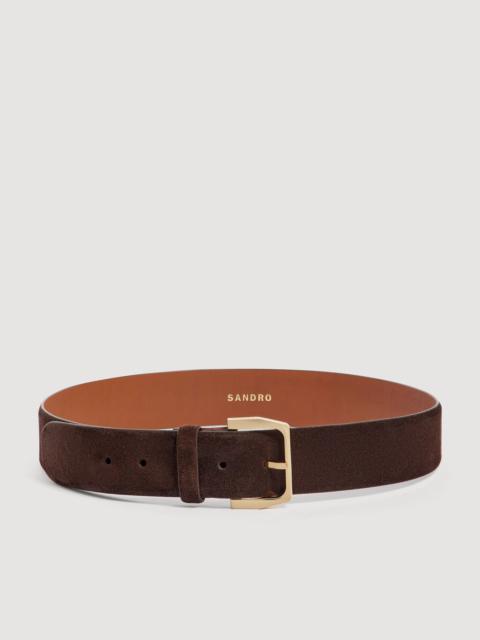 Sandro WIDE SUEDE BELT