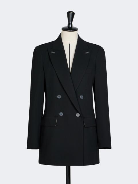 Max Mara OSSO Double-breasted wool cady blazer - BLACK