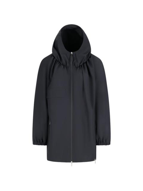 Jil Sander hooded gathered jacket