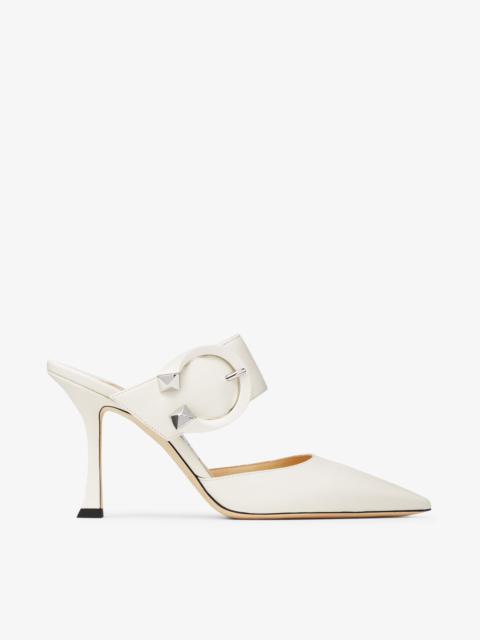 Magie 90
Latte Nappa Leather Pointed-Toe Mules with C-Buckle