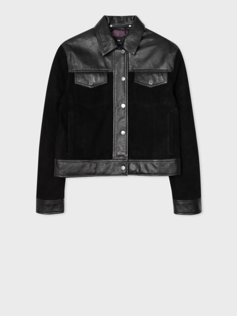 Paul Smith Black Suede Contrasting Western Jacket