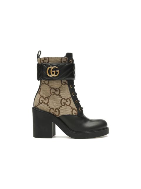 GUCCI Gucci Double G Ankle Boots Camel Ebony (Women's)