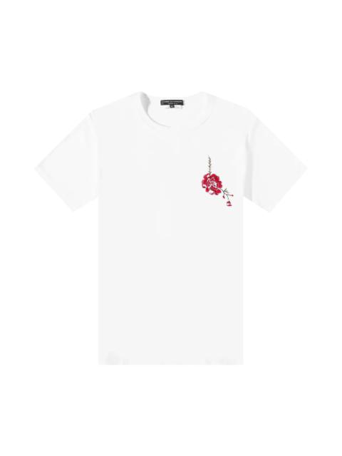 Comme des Garçons Homme Plus Comme des Garçons Homme Plus Jersey Embroidery Pattern D T-Shirt 'White'