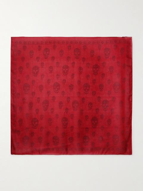 Alexander McQueen Printed Silk-chiffon Scarf