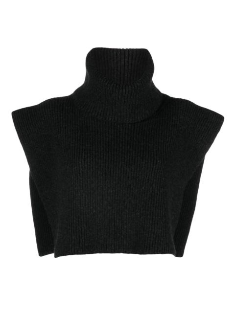 The Row Grey Emmit Ribbed Cashmere Top