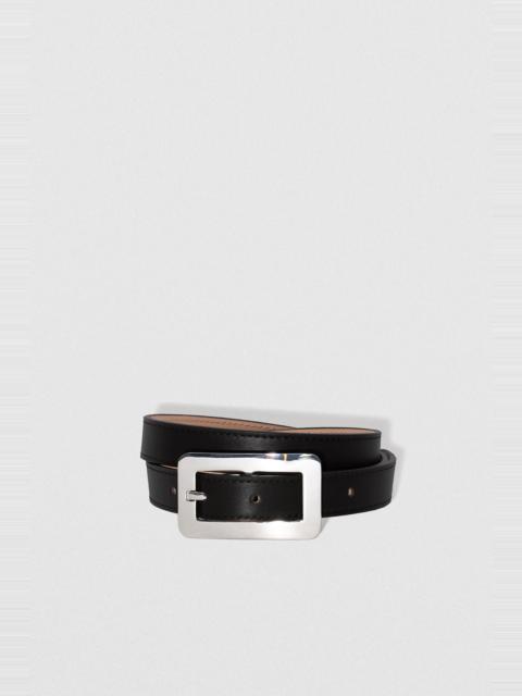 BY FAR QUADRO BLACK NAPPA LEATHER