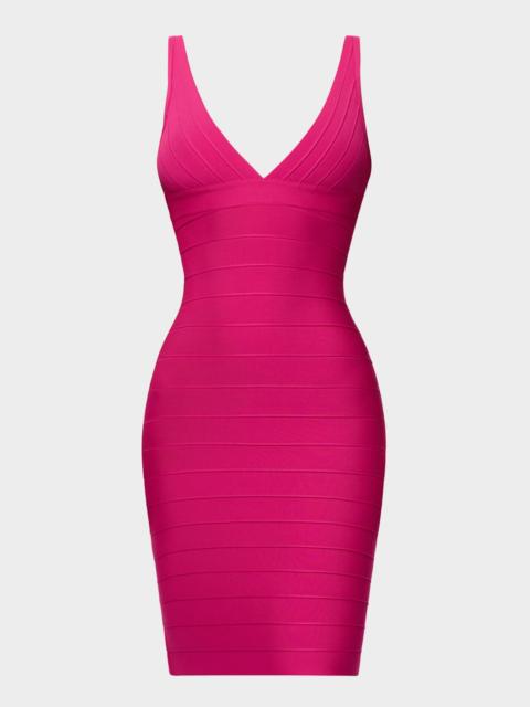 HERVE LEGER The Backstage Knee-Length Dress