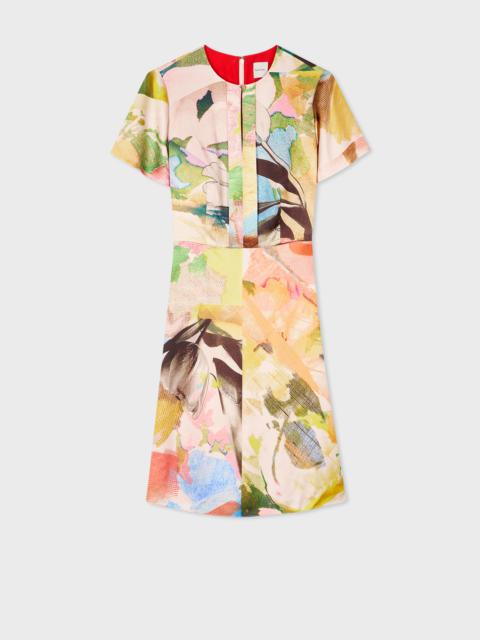 Paul Smith Women's 'Floral Collage' Satin Dress