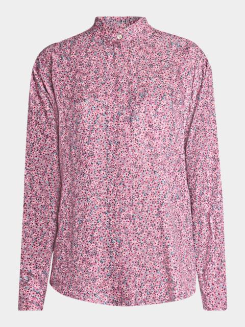Isabel Marant Harlow Floral Button-Front Blouse