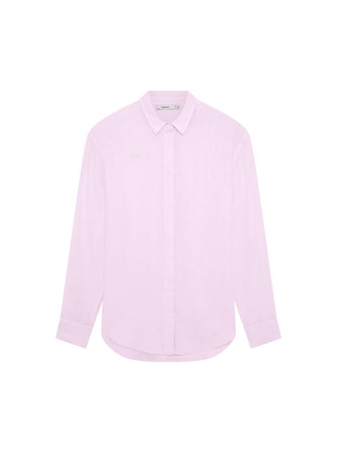 PANGAIA Womens Linen Overshirt - Light Lilac