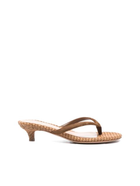 Gianvito Rossi 35mm woven heel sandals
