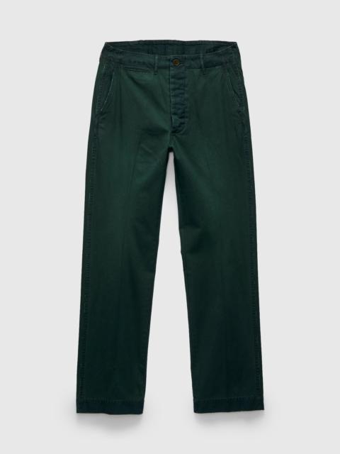 Studio D'Artisan Overdye Chino Pants in Indigo Green