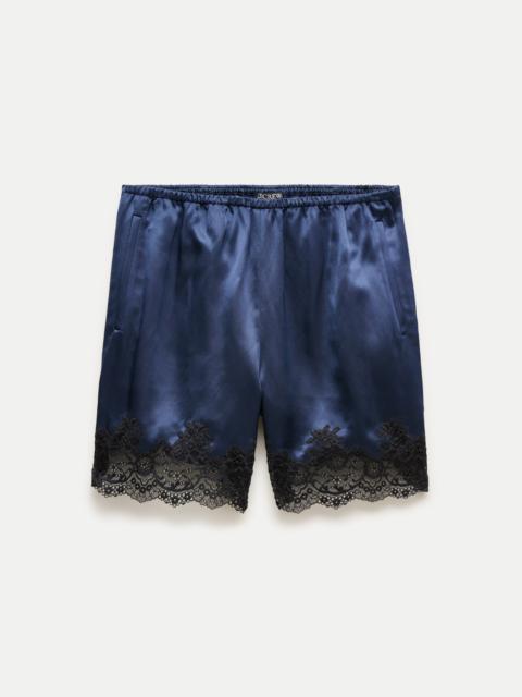 J.CREW Cosmo lace-trim short in luster charmeuse