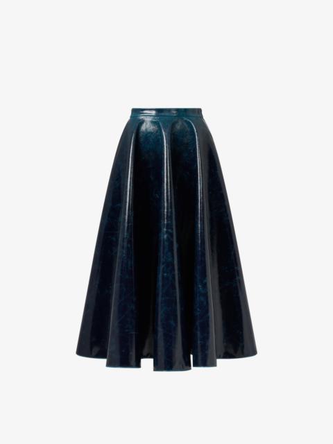 Alaïa MIRROR WOOL MIDI SKIRT