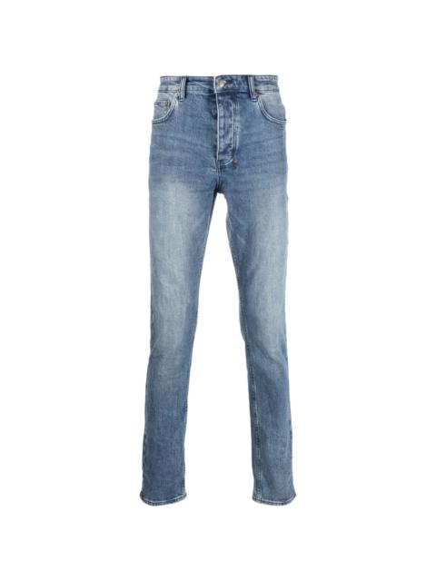 mid-rise slim-fit jeans