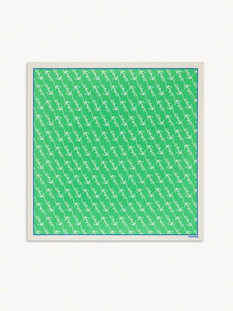 Sandro Pleated and printed scarf