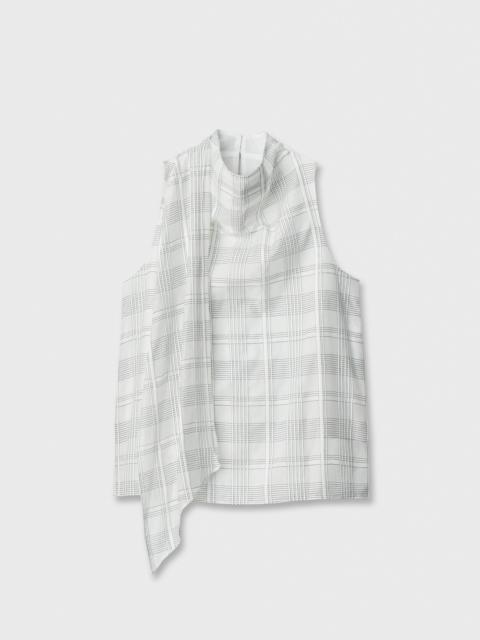 rag & bone Adela Cotton-Silk Plaid Top