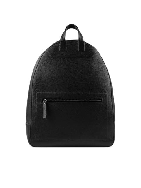 four-stitch logo leather backpack