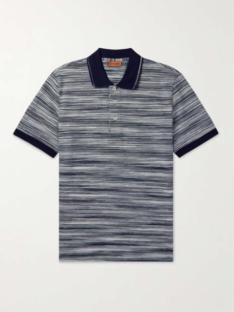 Missoni Space-Dyed Cotton-Piqué Polo Shirt