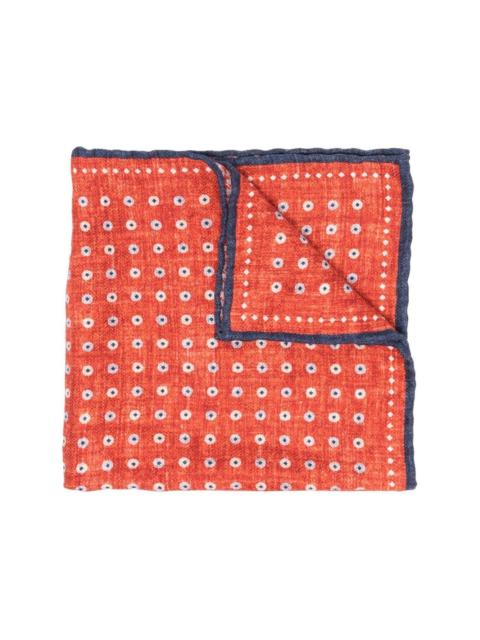 Brunello Cucinelli geometric-print pocket-square