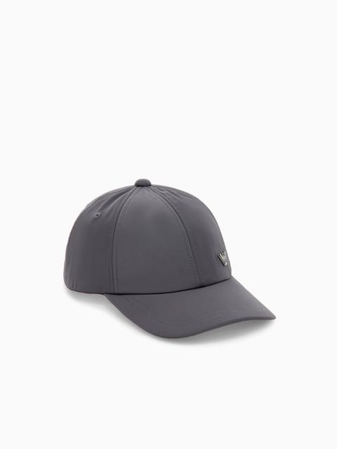 EMPORIO ARMANI SIX-PANEL BASEBALL CAP WITH COTTON LINING AND CURVED BRIM