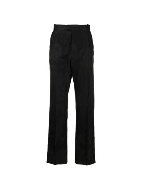 jacquard tailored trousers