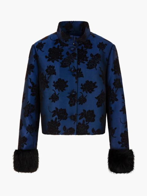 Hill House Home The Chrysanthemum Jacket - Twilight Flocked Brocade