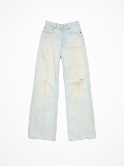 【Acne Studios】 Shorebreak cut-out straight jeans Shorebreak cut-out straight jeans in blue - Acne Studios