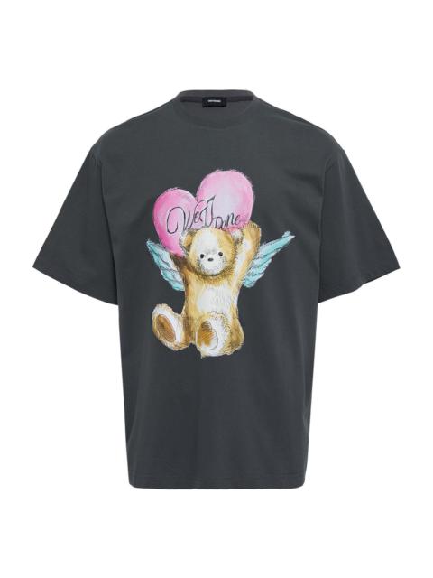 We11done Charcoal Angel Teddy T-Shirt