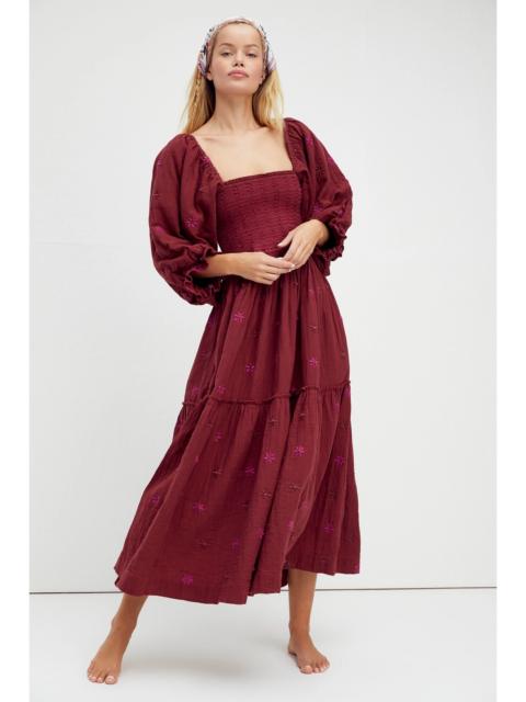 FREE PEOPLE Dahlia Embroidered Maxi Dress