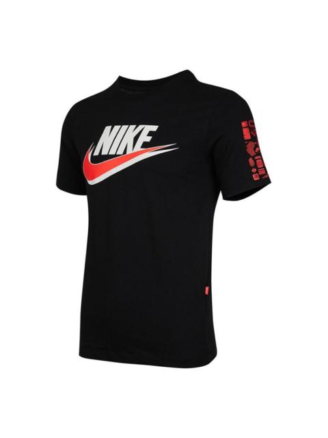 Nike Men's Nike Casual Sports Round Neck Loose Short Sleeve Black T-Shirt DM6962-010
