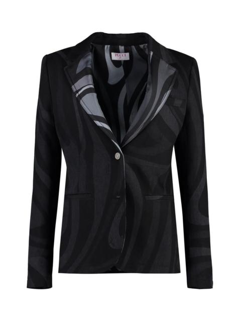 PUCCI PUCCI SINGLE-BREASTED TWO-BUTTON BLAZER