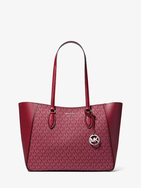 MICHAEL KORS Jet Set Travel Large 3-in-1 Signature Logo Tote Bag