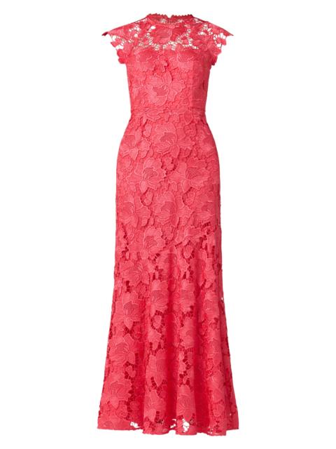 Shoshanna Women's Raven Lace Maxi Dress - Coral
