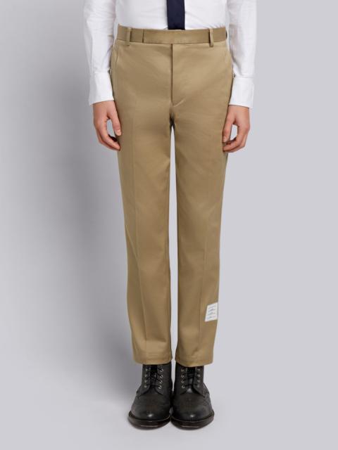 Thom Browne Camel Cotton Twill Unconstructed Chino Trouser