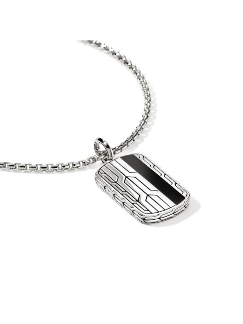 JOHN HARDY Icon 50 Pendant, Sterling Silver, Black Onyx