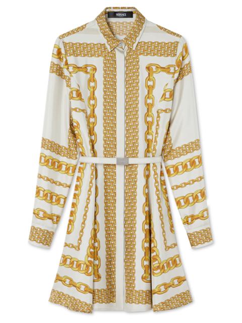 VERSACE Treasure Shirt Dress - Bone Gold