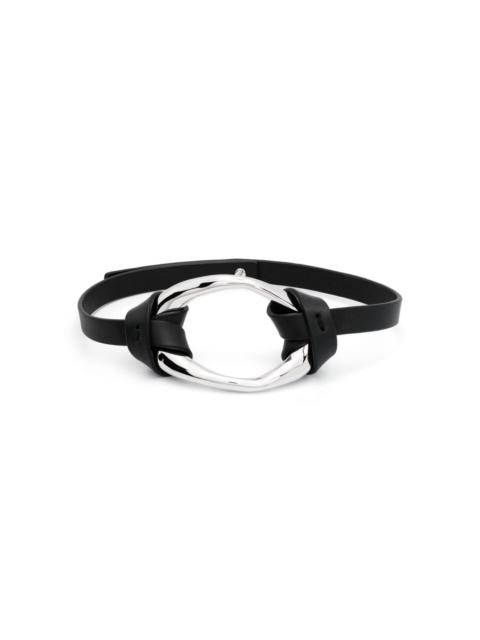 Jil Sander leather choker necklace