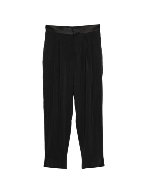 GIORGIO ARMANI satin trim trousers