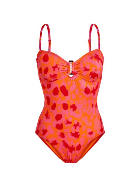 Vilebrequin Women One-piece Swimsuit New Leopard