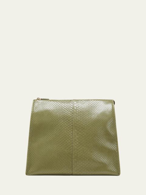 Aspen Python Zip Shoulder Bag