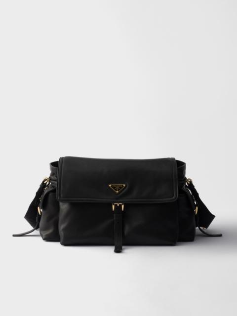 Prada Prada Explore large nappa leather shoulder bag with flap